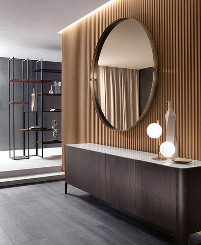 Specchi bronzati rotondi - Omega, Riflessi