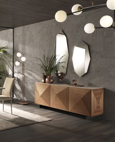 madia legno noce canaletto