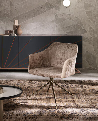 poltroncina design fasce elastiche girevole