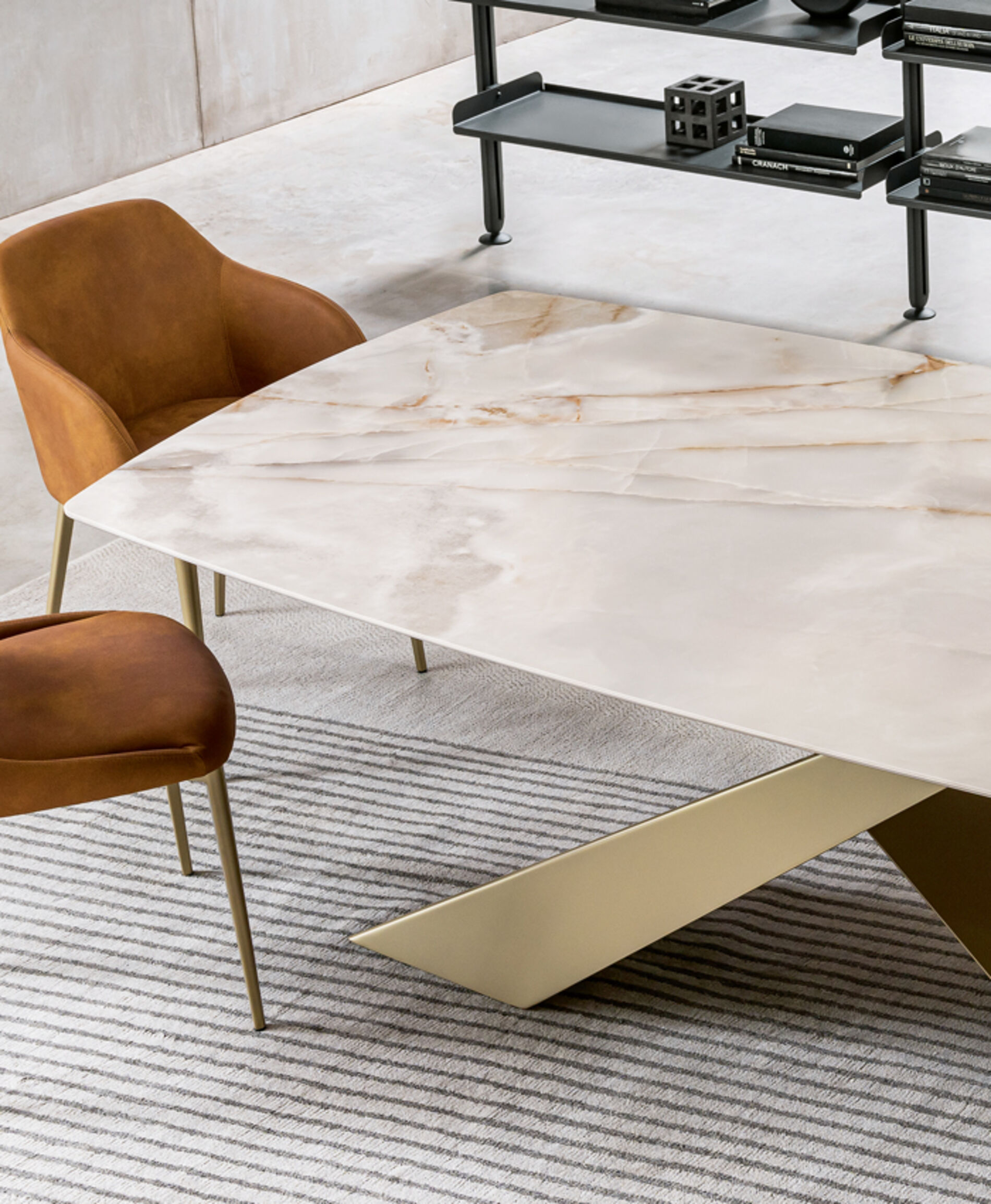 Tavolo in ceramica noisette - Living, Riflessi