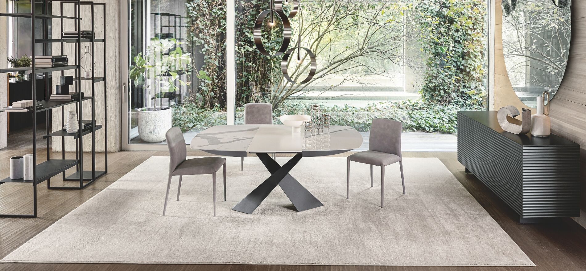 living square header