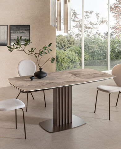 Tavoli in ceramica allungabili moderni di design - Riflessi